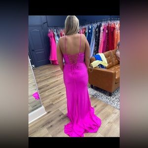 Brand New!! Size 8. Fuchsia/Pink prom dress! Purchased from Amanda’s Touch!